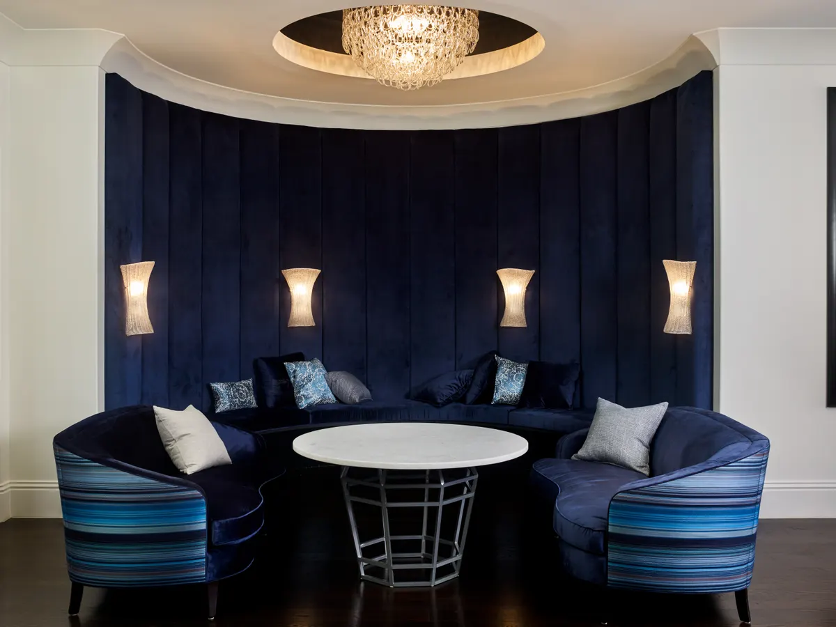 Velvet conversation lounge